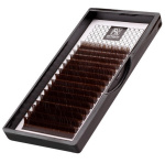 BARBARA, Тёмно-коричневые ресницы "Горький шоколад" МИКС (C 0.07 7-12mm)