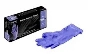 KAPOUS, Нитриловые перчатки неопудренные, текстурированные, нестерильные «Nitrile Hands Clean», фиолетовые, L, (50 пар/упак)