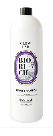 BOUTICLE, GLOW LAB, BIORICH, LIGHT SHAMPOO, Шампунь для поддержания объёма для волос всех типов, 1000 мл