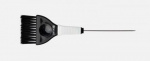 DEWAL, Кисть для окрашивания, со спицей,черная с белым, с черной прямой щетиной, широкая 50 мм, JB-001