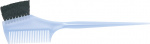 DEWAL, Кисть для окрашивания голубая, с расческой, с черной волнистой щетиной, узкая, 55 мм