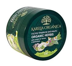 KARELIA ORGANICA, Био-мыло густое, травяное, Organic Herbs, 500 мл