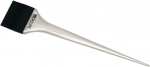 DEWAL, Кисть-лопатка для окрашивания корней, силиконовая, черная с белой ручкой, узкая 44мм, JPP147