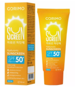 Corimo, Солнцезащитный увлажняющий крем для чувствительной кожи лица и тела SPF 50+, с гиалуроновой кислотой, водостойкий, 50 мл