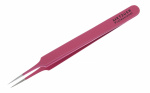 METZGER, Пинцет прямой острый розовый PT-6521-PK,11.4 см