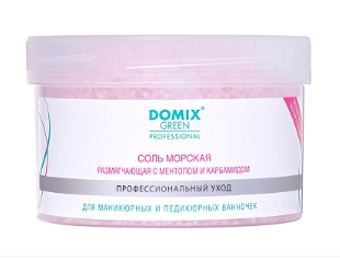 DOMIX GREEN, Соль морская размягчающая для маникюрных и педикюрных ванночек 500 г