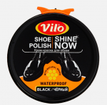 VILO, Крем-краска для обуви в шайбе, черная, 50 мл