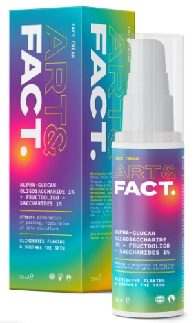 ART&FACT, Крем восстанавливающий с пребиотиками для сухой кожи (Alpha-Glucan Oligosaccharide1%), 50 мл