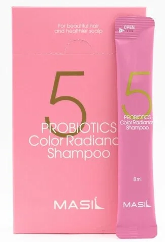 MASIL 5, Probiotics Color Radiance, Шампунь для окрашенных волос с защитой цвета, 8мл