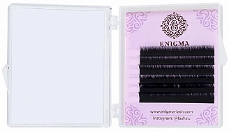 ENIGMA, Черные ресницы, 0,10/C/12 mm, 6 линий