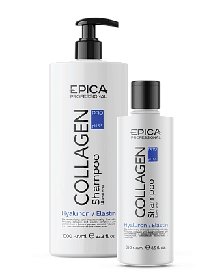 EPICA PROFESSIONAL, COLLAGEN PRO, Кондиционер для увлажнения и реконструкции волос с гиалуроном, комплексом коллагена и эластина, 250 мл