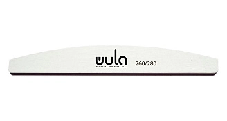Wula, NailSoul Полировочная пилка для ногтей 260/280 грит, белая закругленная