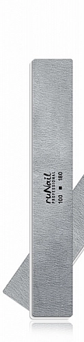 RUNAIL, Профессиональная пилка для искусственных ногтей, серая, прямая, 100/180