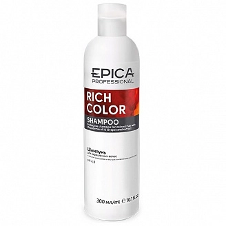 EPICA, Rich Color Шампунь д/окрашенных волос, с маслом макадамии и экстрактом виноградных косточек, 300мл.