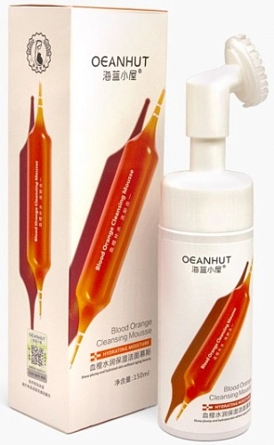 OEANHUT, Очищающая мусс-пенка для лица с экстрактом красного апельсина, цвет - прозрачный, 150 мл