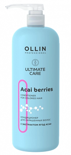 OLLIN, ULTIMATE CARE, Кондиционер для окрашенных волос с экстрактом ягод асаи, 1000мл