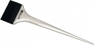 DEWAL, Кисть-лопатка для окрашивания, силиконовая, черная с белой ручкой, широкая 54мм, JPP144