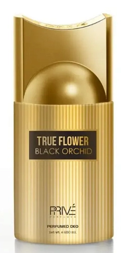 PRIVE, Дезодорант-спрей TRUE FLOWER BLACK ORCHID unisex, 250 мл