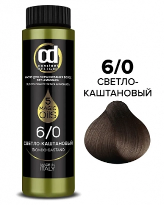 CONSTANT DELIGHT, масло для окрашивания волос без аммиака, светло-каштановый, 6.0, 50 мл