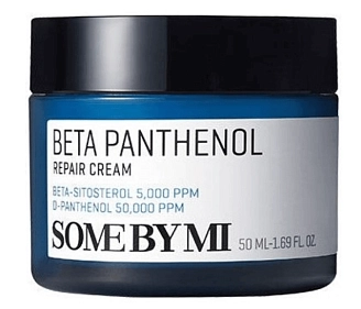 SOME BY MI, Beta Panthenol Repair Cream, Восстанавливающий и успокаивающий крем для лица с пантенолом, 50 мл