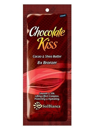 SOLBIANCA, CLASSIC, Крем для загара с маслом ши, какао алоэ "Chocolate Kiss", 8*bronzer, 15 мл