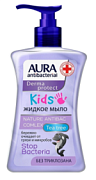 AURA, Крем-мыло антибактериальное KIDS флакон с дозатором, 250мл