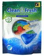 CLEAN&FRESH, гель для стирки Универсал  в капсулах 14 шт.