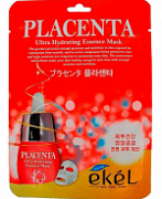 EKEL, Placenta Ultra Hydrating Essence Mask, Тканевая маска для лица с экстрактом плаценты, 25 мл