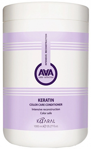 KAARAL, AAA, Кератиновый кондиционер для востановления окрашенных и химически обработанных волос, 1000 мл