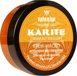 HAMMAM, Крем-масло, интенсивное восстановление, Karite, 220 мл