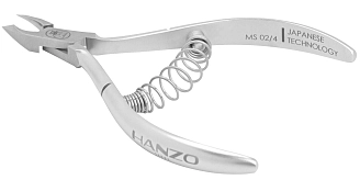 Hanzō Steel, Кусачки для кутикулы, лезвие 4 мм, длина инструмента 105 мм, закругленные ручки, MS 02/4