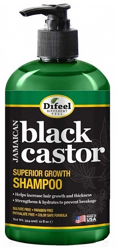 DIFEEL, Jamaican Black Castor Shampoo, Шампунь для роста волос с ямайским черным кастором, 354,9 мл