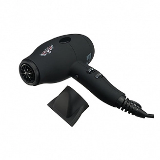 KONDOR, Фен для волос, черный, насадка, мощность 1800-2100W, корпус Soft Touch, Compact,  KN-7100