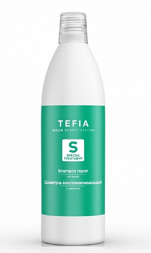 TEFIA, Special Treatment Шампунь восстанавливающий для волос с кератином Shampoo repair 1000 мл