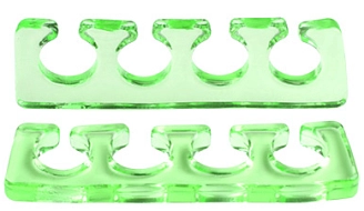 IRISK,Расширитель для пальцев, силиконовый, №05 Прозрачно-зеленый, 2 шт 