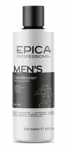 EPICA PROFESSIONAL, MEN'S, Мужской кондиционер с охл эффектом с маслом апельсина и экстрактом бамбука, 250 мл