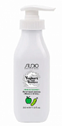 KAPOUS, Studio Professional Yoghurt, Йогуртовый шампунь для волос «Яблоко и Огурец», 350 мл