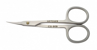 METZGER, Ножницы для кожи изогнутые, матовые, СS-909-D (CVD)