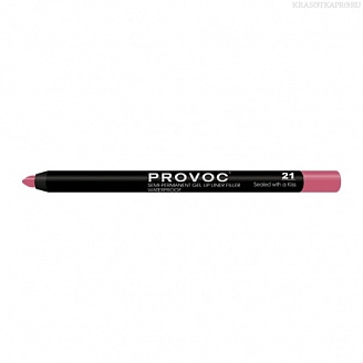 PROVOC, Гелевая подводка-карандаш для губ №21, Gel Lip Liner Sealed with a Kiss, классическая красная