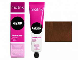 MATRIX, SOCOLOR Pre-Bonded, Крем-краска для волос №6C, темный блондин медный, 90 мл