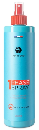 ADRICOCO, Однофазный спрей для придания объема с экстрактом жемчуга, 500 мл