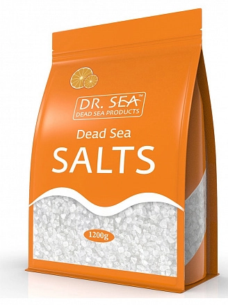 DR. SEA, Соль Мертвого моря с экстрактом апельсина, 1200 г