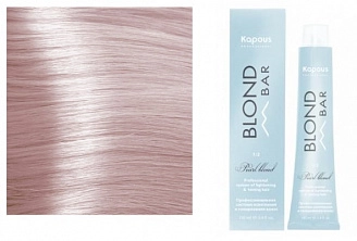 KAPOUS, BLOND BAR, Крем-краска для волос с экстрактом жемчуга, Интенсивный перламутровый, 100 мл, BB 1022