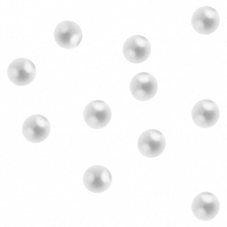 IRISK, Жемчуг Звездная пыль №07, белый голография, 3,0 мм, (50 шт/упак)