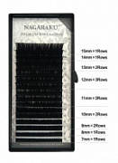 NAGARAKU, Ресницы для наращивания   0,07-C-(7-15 мм) mix