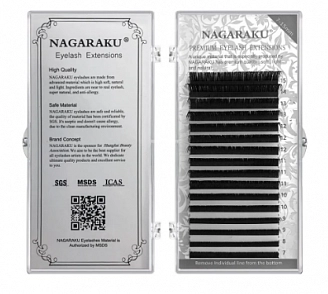 NAGARAKU, Ресницы для наращивания, MIX,  0,07-J / (7-15мм)