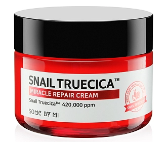 SOME BY MI, Snail Truecica Miracle Repair Cream,  Восстанавливающий крем для лица с экстрактом центеллы азиатской и муцином улитки, 60 мл