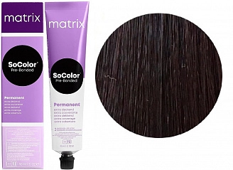 MATRIX, SOCOLOR Pre-Bonded, Крем-краска для волос №505NA, светлый шатен натуральный пепельный, 90 мл