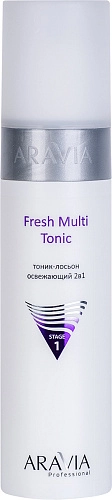 ARAVIA PROFESSIONAL, Тоник-лосьон освежающий 2в1 Fresh Multi Tonic, 250 мл