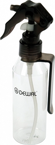 DEWAL, Распылитель пластиковый, прозрачный с держателем на пояс, 130 мл, JC0007